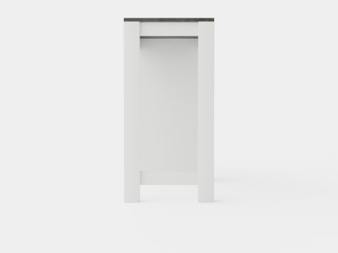 Garlyn Bar Table Gray White Modèle 3D