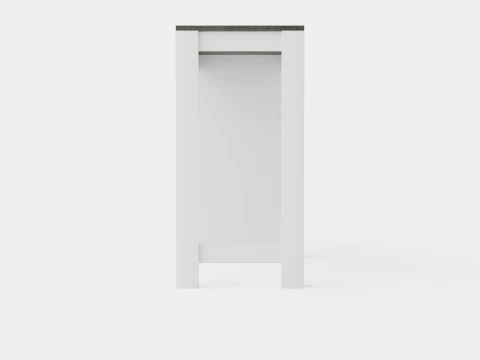 Garlyn Bar Table Gray White 3D Model
