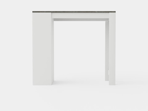 Garlyn Bar Table Gray White Modèle 3D