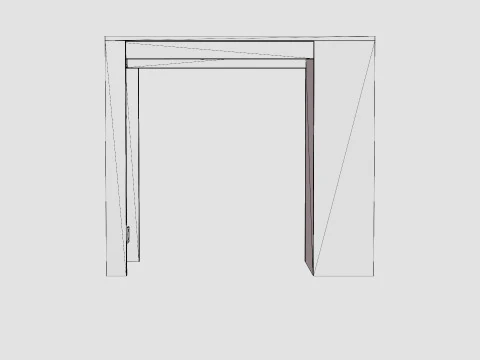 Garlyn Bar Table Gray White 3D Model