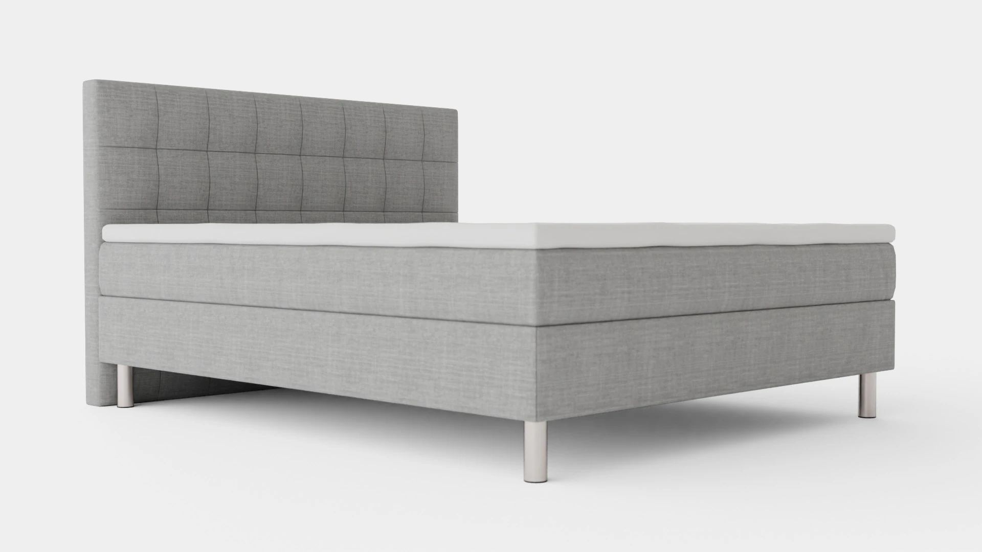 George Complete Bed Package Quilted Headboard 3D Model .c4d .max .obj .3ds .fbx .stl .blend 