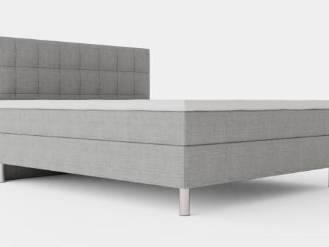 George Complete Bed Package Quilted Headboard 3D 模型