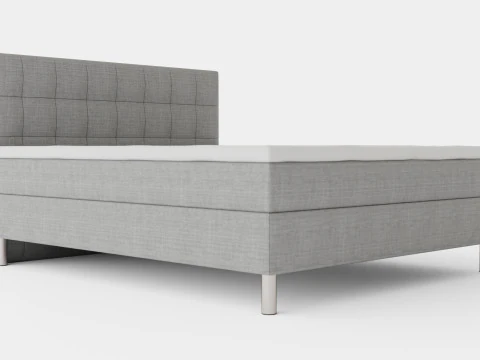 Pacchetto letto completo George Testiera trapuntata Modello 3D