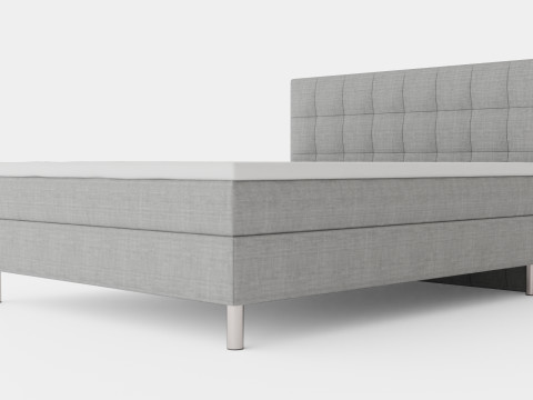 George Complete Bed Package Quilted Headboard 3Dモデル