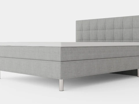 George Complete Bed Package Quilted Headboard 3D Model