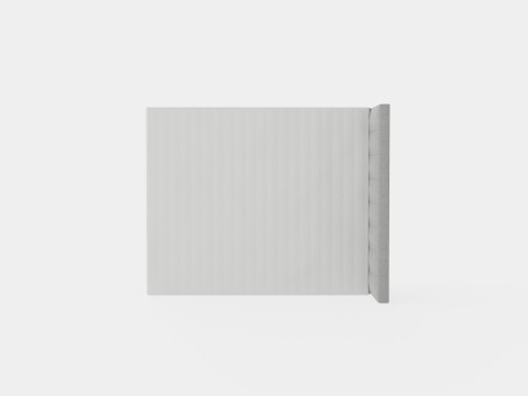 George Complete Bed Package Quilted Headboard 3Dモデル