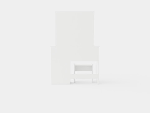 Hakebo Makeup Table With Led Lighting 3D 모델