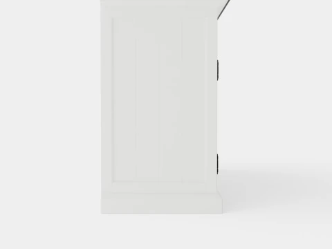 Hampton Done 4 Doors 2 Boxes White Black 3D Model
