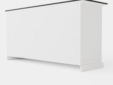 Hampton Done 4 Doors 2 Boxes White Black Modèle 3D