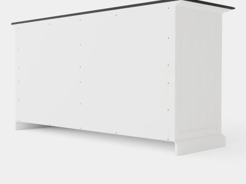 Hampton Done 4 Doors 2 Boxes White Black 3D Model