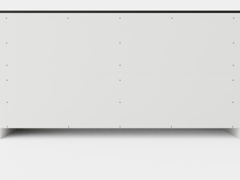 Hampton Done 4 Doors 2 Boxes White Black Modèle 3D
