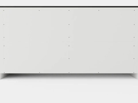 Hampton Done 4 Doors 2 Boxes White Black 3D Model