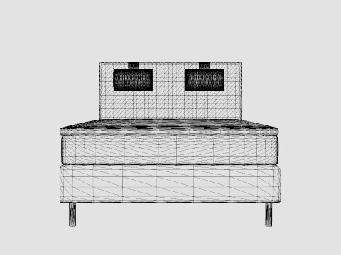 Happy Continental Bed 3D Model