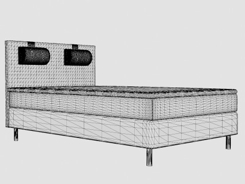 Happy Continental Bed 3D Model