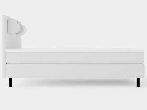 Happy Continental Bed Light Gray 3D Model