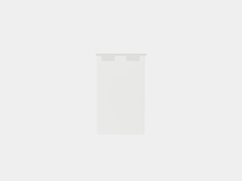 Happy Continental Bed Light Gray 3D Model