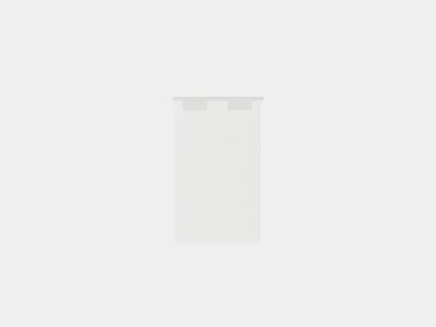 Happy Continental Bed Light Gray 3D Model