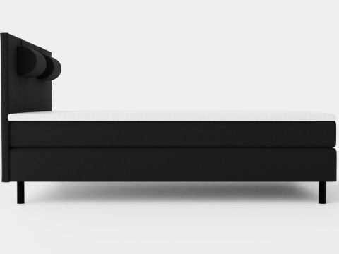 Happy Continental Bed Black 3D 모델