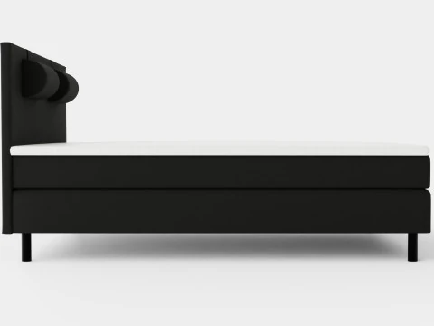 Happy Continental Bed Black 3D Model