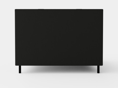 Happy Continental Bed Black 3D 모델