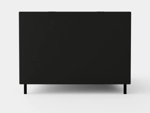 Happy Continental Bed Black 3D Model