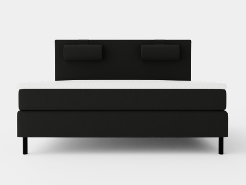 Happy Continental Bed Black 3D Model
