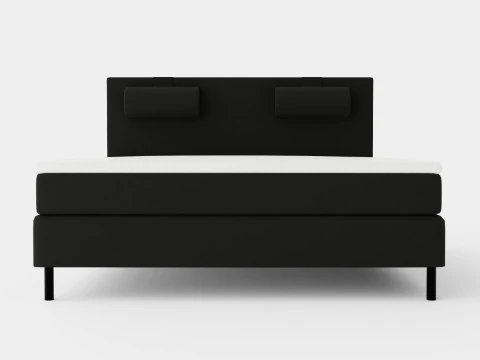Happy Continental Bed Black 3D Model