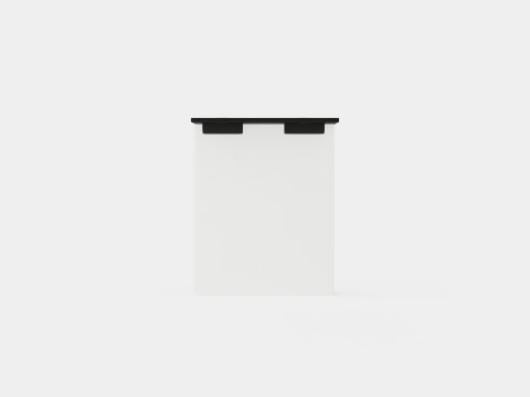 Happy Continental Bed Black 3D Model