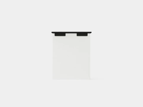 Happy Continental Bed Black 3D Model