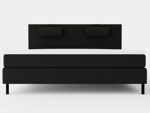Happy Continental Bed Black 3D मॉडल