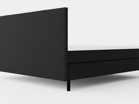 Happy Continental Bed Black 3D मॉडल