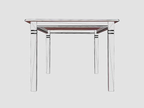 Hartford Dining Table 3D Модель