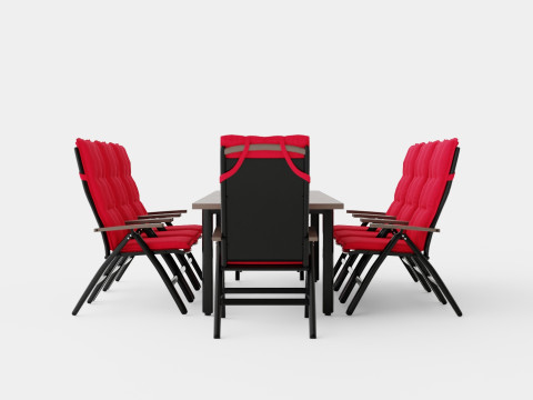 Hillerstorp Nydala Food Group 8 Position Chairs 3D Model