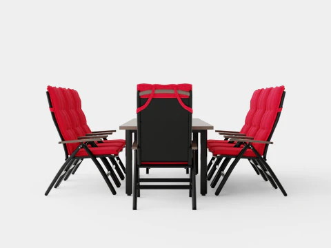 Hillerstorp Nydala Food Group 8 Position Chairs 3D Model