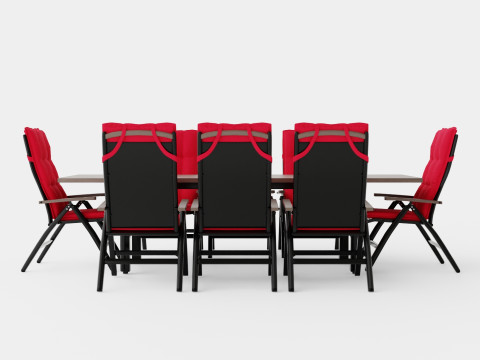 Hillerstorp Nydala Food Group 8 Position Chairs 3D Model