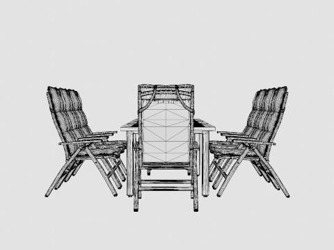 Hillerstorp Nydala Food Group 8 Position Chairs 3D Model