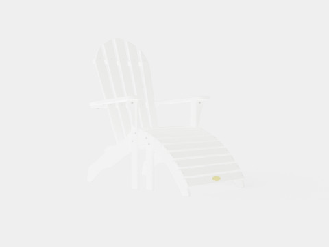Hillerstorp Tennesse Tire Chair With Footstool 3D 模型
