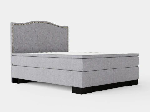 ヒルトン ラグジュアリー コンプリート ベッド パック アドミラル ベッド ギブ トップ 3Dモデル