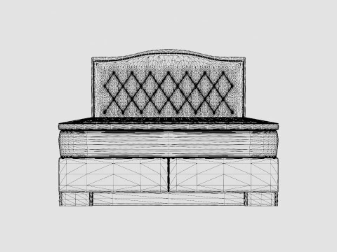 Hilton Luxury Complete Bed Pack Admiral Bed Give Top 3D Model