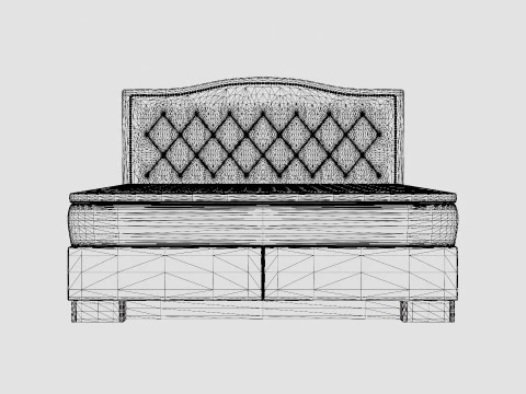 Hilton Luxury Complete Bed Pack Admiral Bed Give Top 3D Model