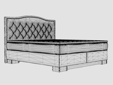 Hilton Luxury Complete Bed Pack Admiral Bed Give Top 3D Model