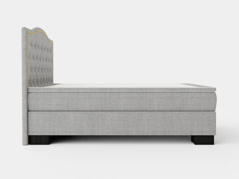 Hilton Luxury Complete Bed Package Admiral Headboard Top 3D Model