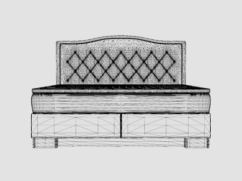 Hilton Luxury Complete Bed Package Admiral Bed Give Top 3D Model