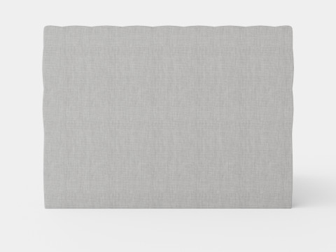 Hilton Luxury Continental Bed Light Gray 3D Model