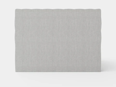 Hilton Luxury Continental Bed Light Gray 3D Model