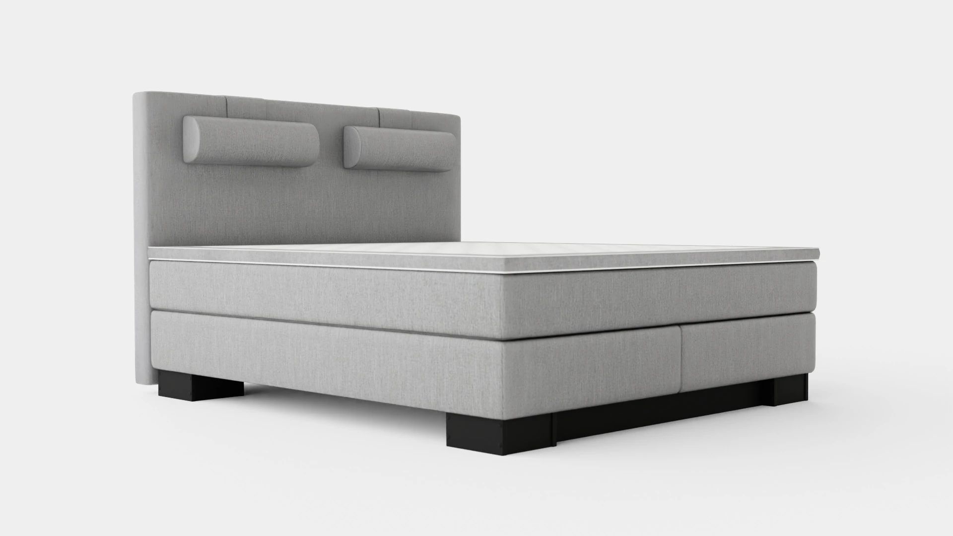 Hilton Luxury Continental Bed 3D Model .c4d .max .obj .3ds .fbx .stl .blend