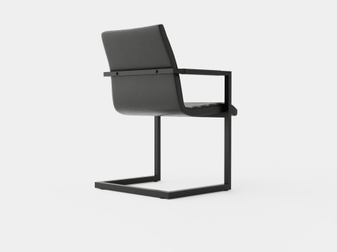House Dining Chair Vintage Artificial Leather 3D Model