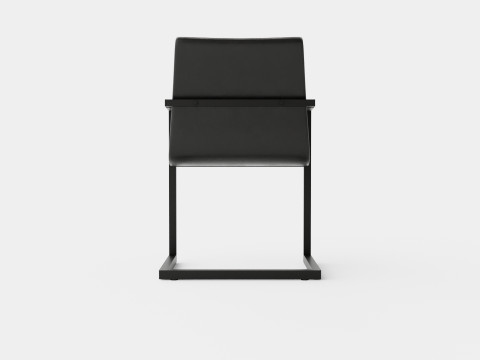 House Dining Chair Vintage Artificial Leather 3D Model