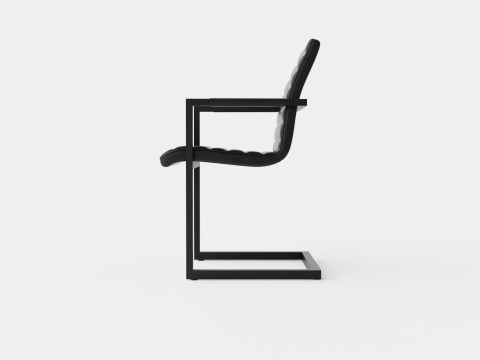 House Dining Chair Vintage Artificial Leather 3D Model