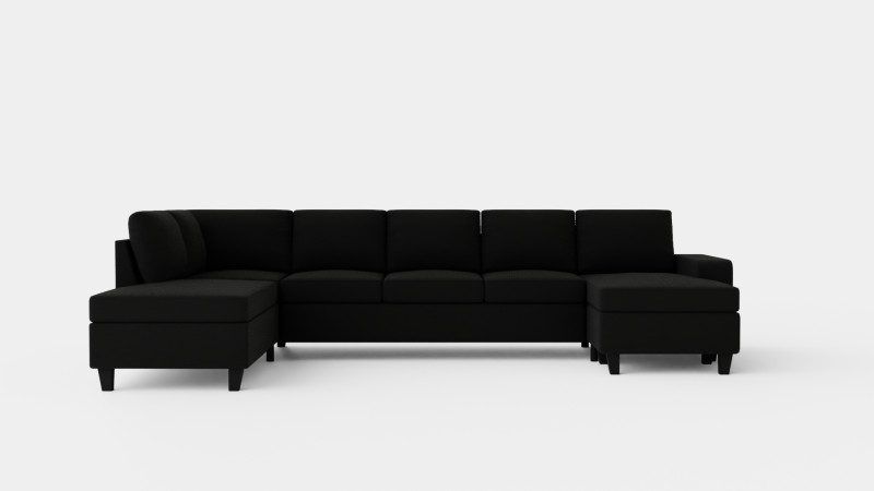 Houston U Sofa Large With Divan Right Modello 3D .c4d .max .obj .3ds .fbx .stl .blend